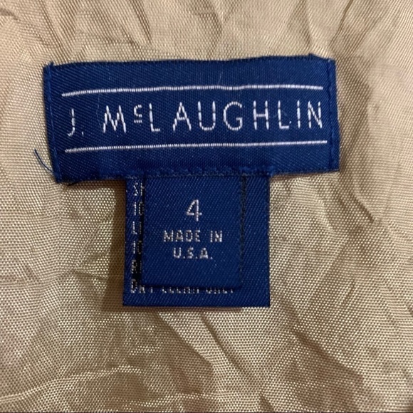 J. McLaughlin Multi Block Striped Lined Pencil Midi Skirt. Size 4 - Picture 3 of 5